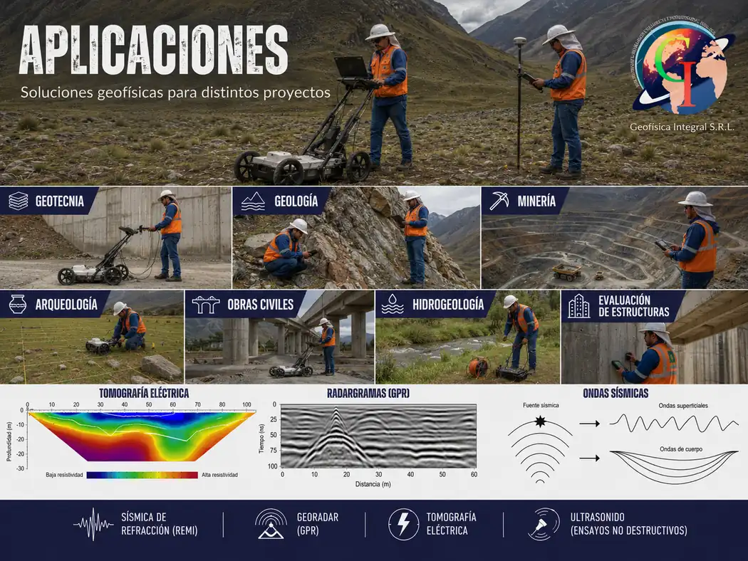Aplicaciones de ultrasonido en concreto, rocas y materiales no metálicos